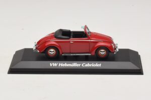 Volkswagen Hebmuller Cabriolet Vermelho Maxichamps 1:43 940052131 Metal