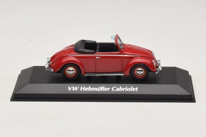 Volkswagen Hebmuller Cabriolet Vermelho Maxichamps 1:43 940052131 Metal