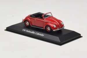 Volkswagen Hebmuller Cabriolet Vermelho Maxichamps 1:43 940052131 Metal - imagem 3 de 5