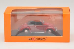 Volkswagen Hebmuller Cabriolet Vermelho Maxichamps 1:43 940052131 Metal - imagem 5 de 5