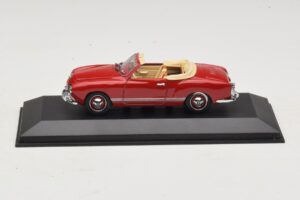 Volkswagen Karmann Ghia Cabriolet Vermelho Escuro Minichamps 1:43 5032 Metal
