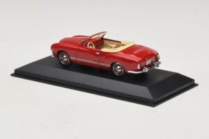 Volkswagen Karmann Ghia Cabriolet Vermelho Escuro Minichamps 1:43 5032 Metal - imagem 3 de 5