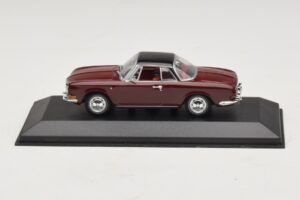 Volkswagen Karmann Ghia Vermelho Com Teto Preto Minichamps 1:43 GHIA002 Metal